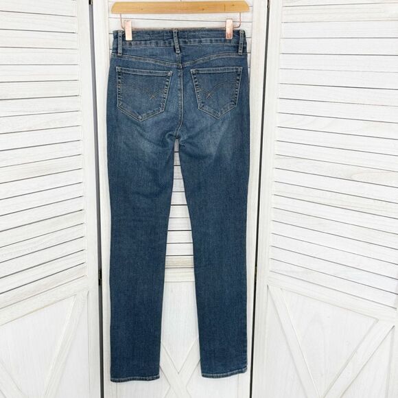 Bullhead Mid Rise Y2K Skinny Jeans Distressed Blue Juniors 5 - Picture 2 of 13